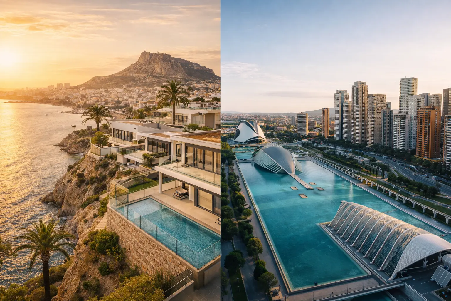 Alicante vs Valencia property comparison Spain real estate
