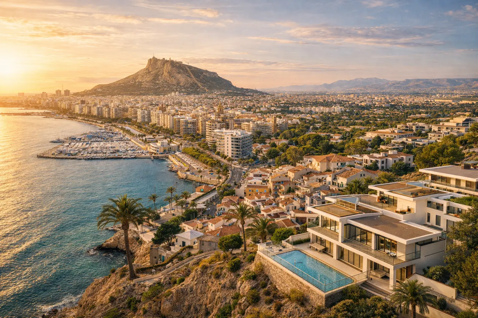 best places to invest in Alicante real estate map areas ROI